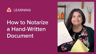 How To Notarize A Handwritten Doent