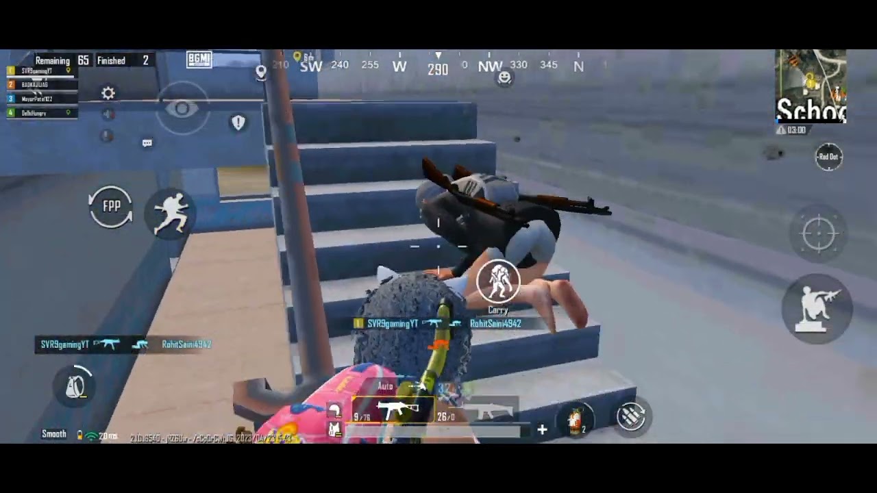 1 vs 5 clutch they did blind rush on me 🚀 - YouTube