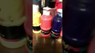 paintinf my raccoon mask to be more... jellyfish like so i can put tentacles on it