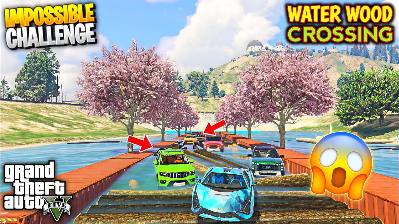 GTA 5: Which Car Win ! INDIAN CARS Vs Impossible Water Crossing Challenge | GTA 5 | HINDI |