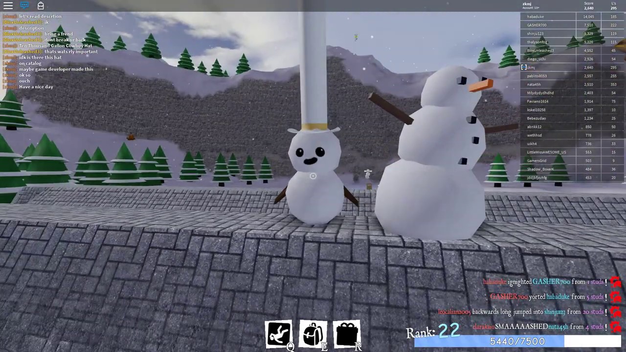 Roblox Sno Day Long Top Hat Youtube