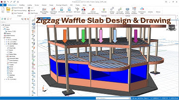 Zigzags Waffle Slab and Drawings on Protastructure