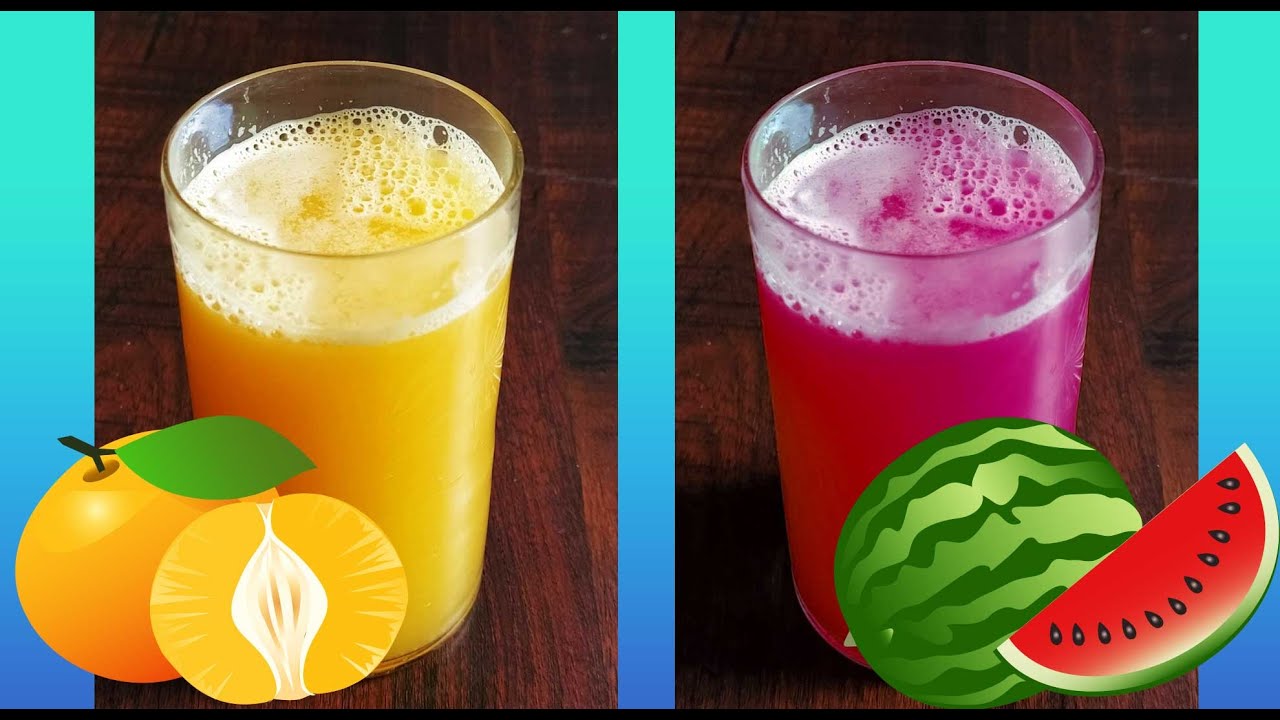 Refreshing Watermelon and Orange Juice Summer Drink Weightloss Drink Quick Juice Recipe