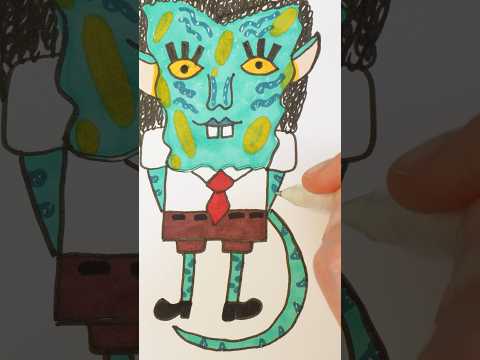 How to Draw Avatar 3 SpongeBob Jake Sully  and other characters #shorts