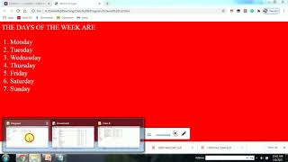 Lesson-6 More on HTML:Lists and Tables* Class-8