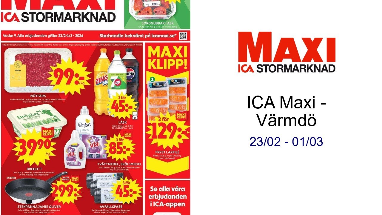 ICA Maxi - Värmdö 23/02 - 01/03