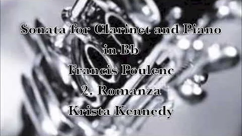Poulenc Sonata for Clarinet and Piano, II. Romanza