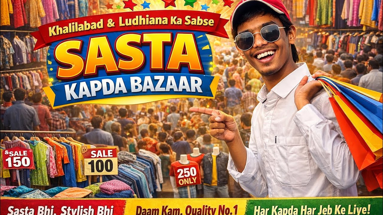 Khalilabaad & Ludhiana ka sabse Sasta 😨Kapda bazaar