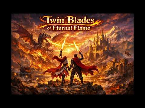 Twin Blades Of Eternal Flame Epic Symphonic Power Metal Dragon Battle AI Song 