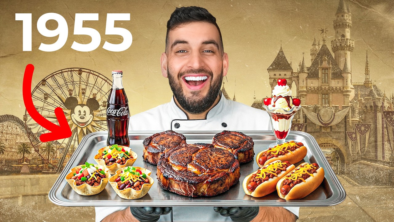 Я приготовил блюда по оригинальному меню Диснейленда 1955 года.