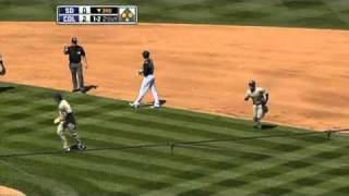 2010/04/11 Garland picks off Tulowitzki
