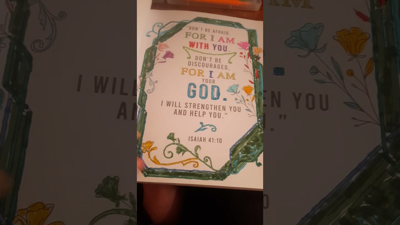 color the promises of God  Christian  quotes  completed  pages