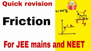 Quick Revision | Friction | JEE | NEET | CBSE