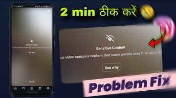 Sensitive Content instagram problem fix | this Video contains content that some people may find