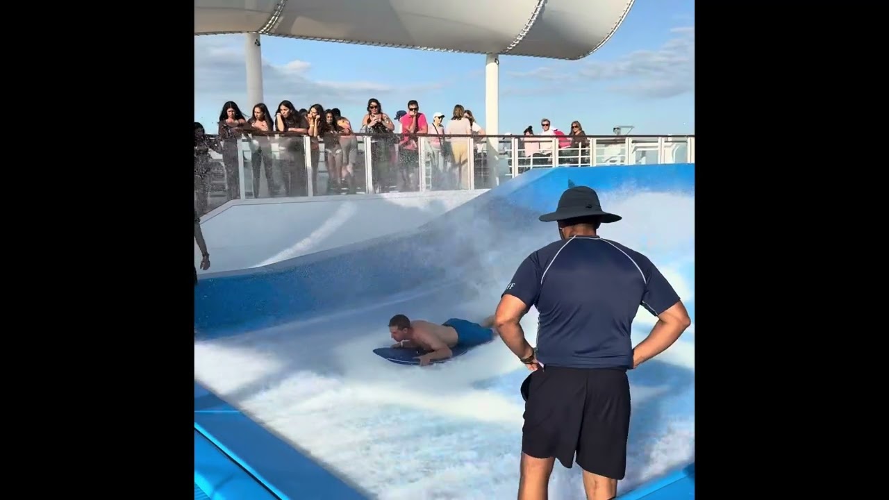 Flowrider Surf Simulator On Utopia Of The Sea cruise ship