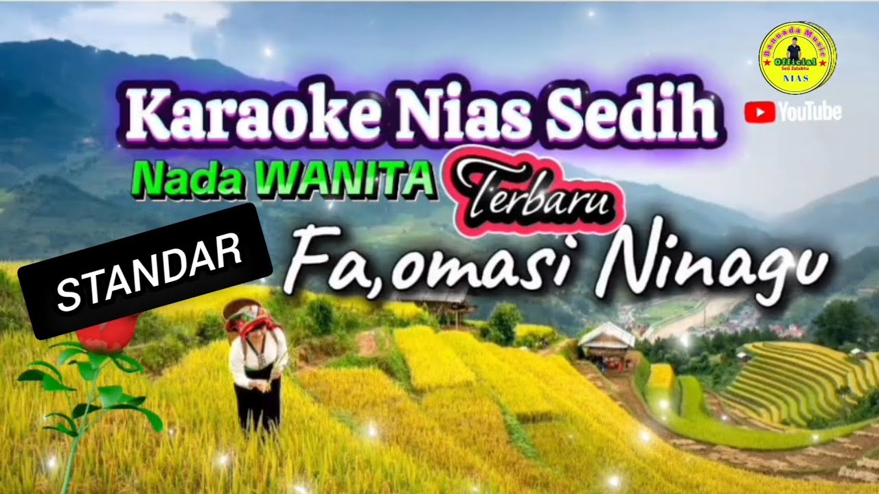 Karaoke Nias Terbaru ||FA,OMASI NINAGU_Nada Wanita Standar 