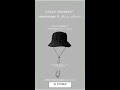 Black Packable Bucket Hat Unisex Wide Brim Foldable Sun Protection Hiking Travel Cap