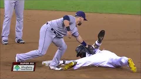 MLB Josh Harrison Avoiding Tags