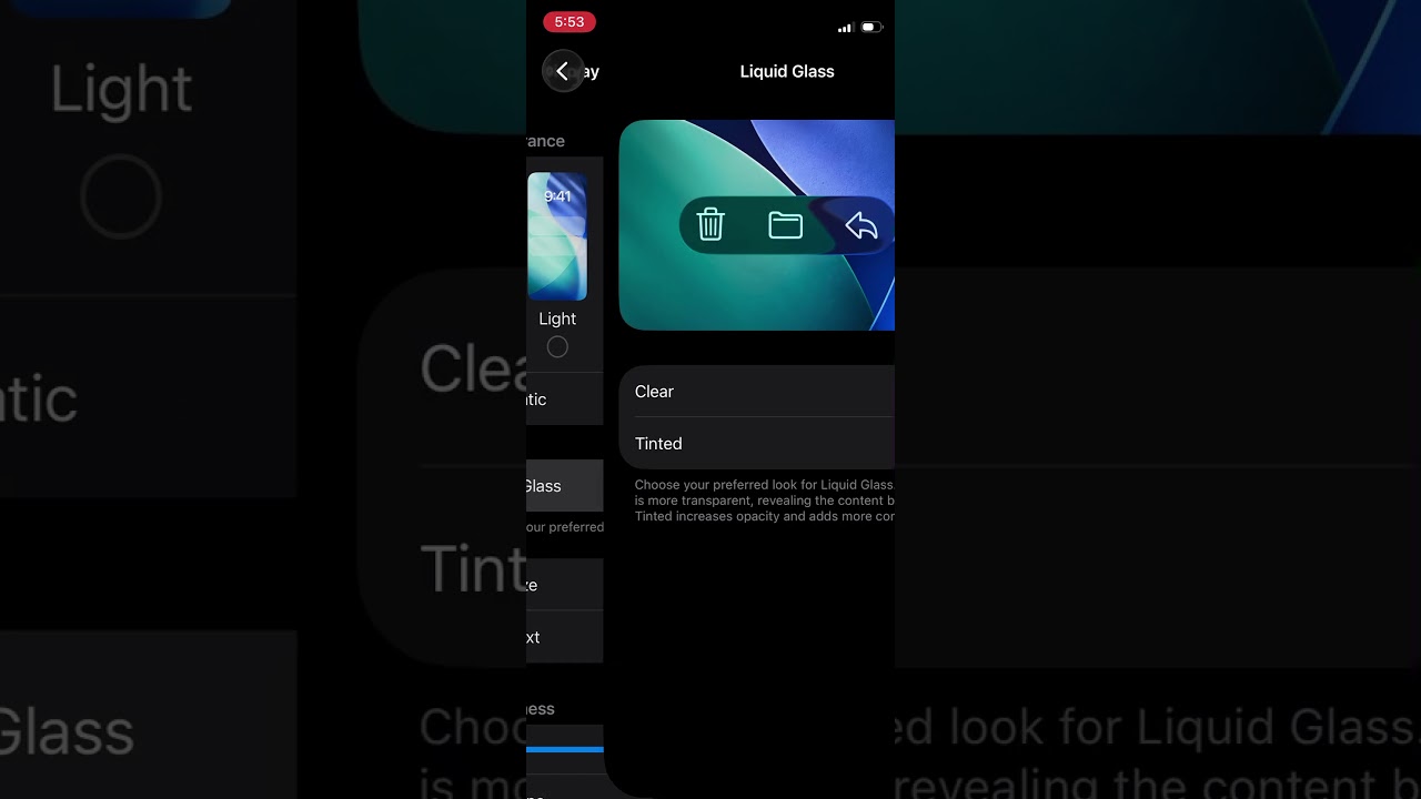 Liquid Glass Setting is Now Available on iOS 26.1 Beta 4 