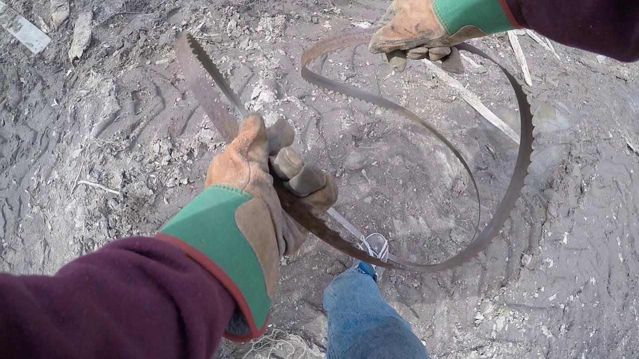 How to change open and fold Band saw blades YouTube