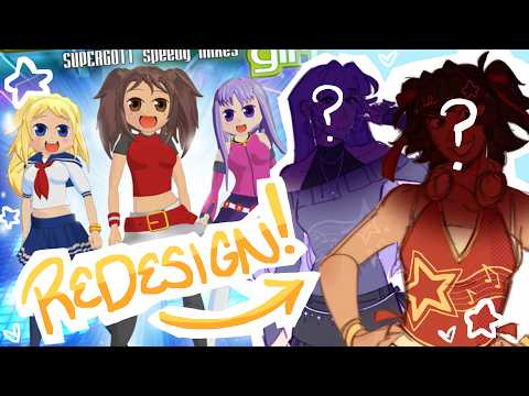 redesigning the caramelldansen girls? caramella girls speedpaint + commentary