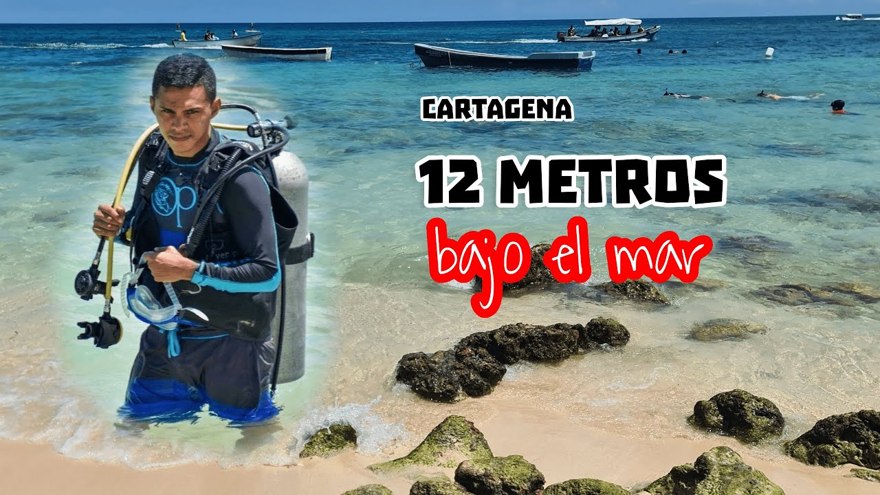 Buceando 12 metros bajo el mar de Cartagena 🐟🫧