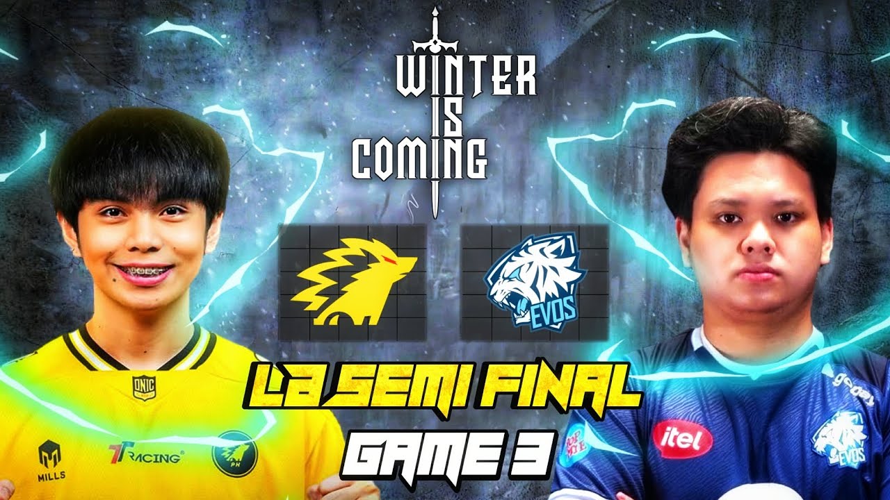 ONIC PH vs EVOS GAME 3 | LB SEMI FINAL | CYBERHERO X DONATOV.NET WINTER IS COMING | ONIC vs EVOS
