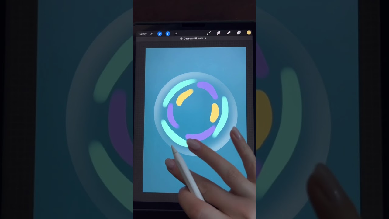 How to draw a bubble in procreate #procreate