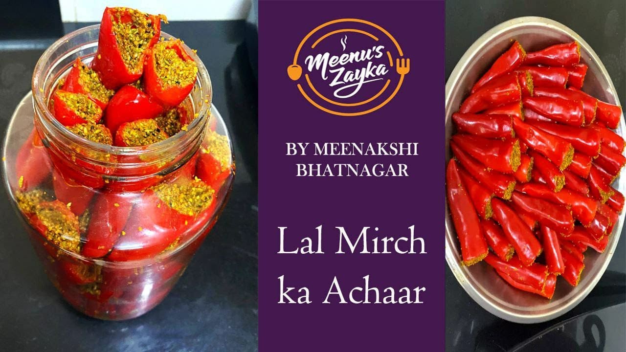         Lal Mirch ka Achaar   Stuffed Red Chilli Pickle  @meenuszayka