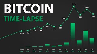 Bitcoin Price 2010-2020 | Time-lapse BTC | Bitcoin exchange rate for 10 years