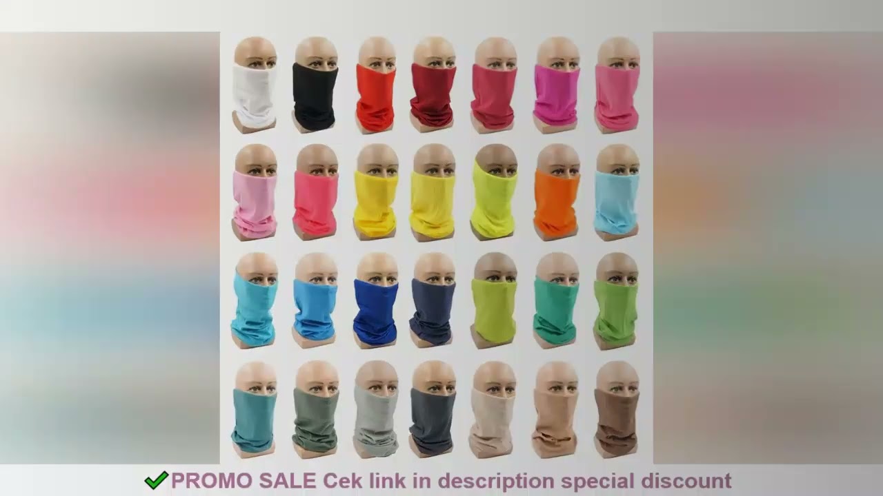 Outdoor Magic Bandana Solid Neon Color Cycling Hiking Scarves Headband Polyester Fashion Neck Cover