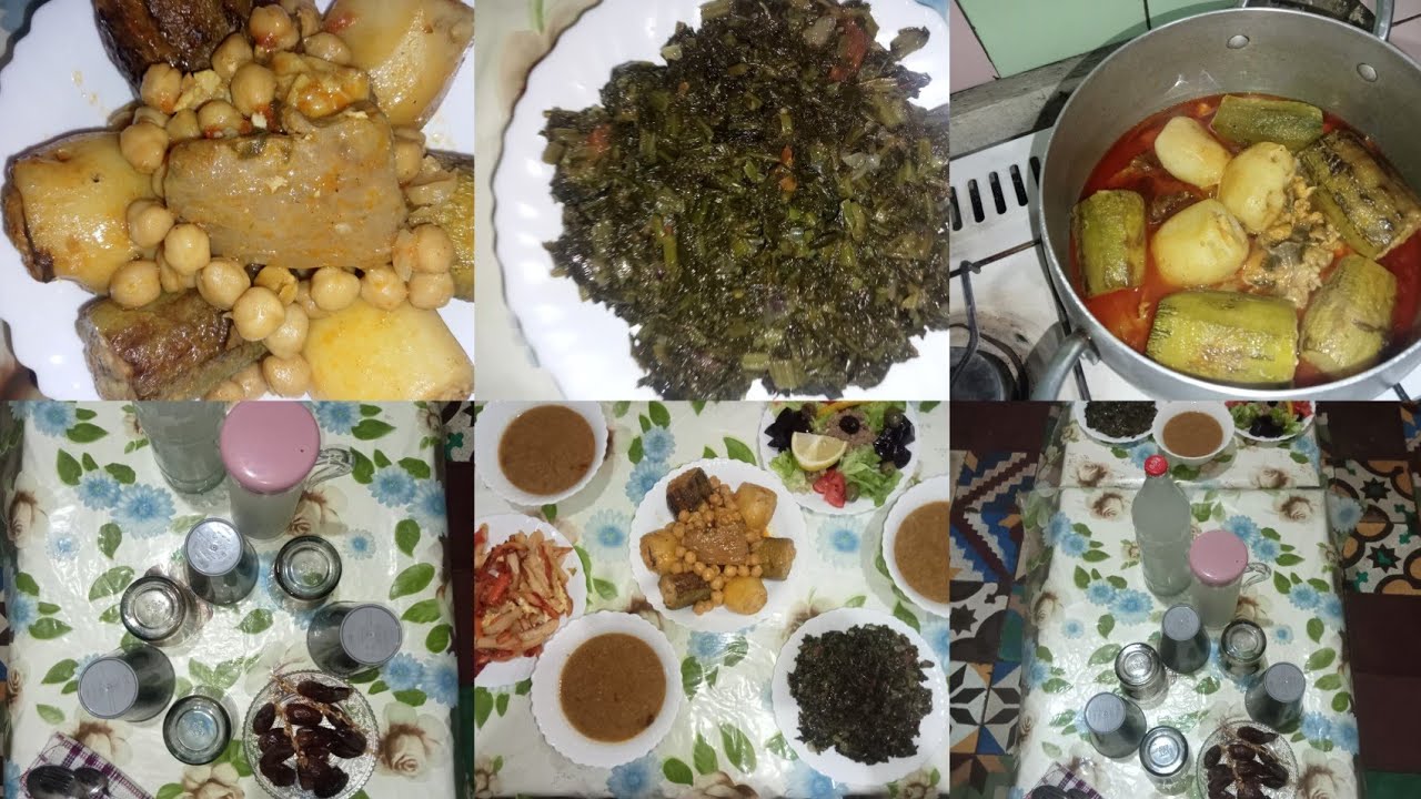 رمضان 🌜 كريم  دولمة كورجات بنتها تهبل و السلق مقلي و لا أروع  