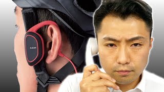 警察に聞きました。自転車用ヘッドスピーカーは違法？