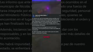 Terminaron los disparos en Nicolás Ruiz, informó el fiscal general del estado, Jorge Llaven Abarca;