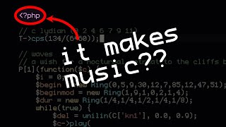 i played live music with PHP