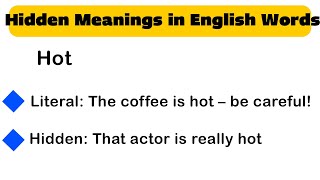 "Hidden Meanings in Common English Words 😱"