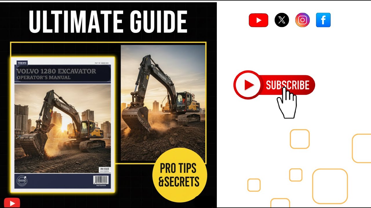 🚜 1280 Excavator Operator’s Manual | Complete Guide for Beginners & Pros 🏗️