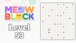Meowblock Level 53 walkthrough solution