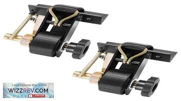VEVOR Ladder Rack Ratchet Straps Black Square Tube Mount 1.5 in Wide