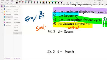 Trig - 4.8 - Simple Harmonic Motion