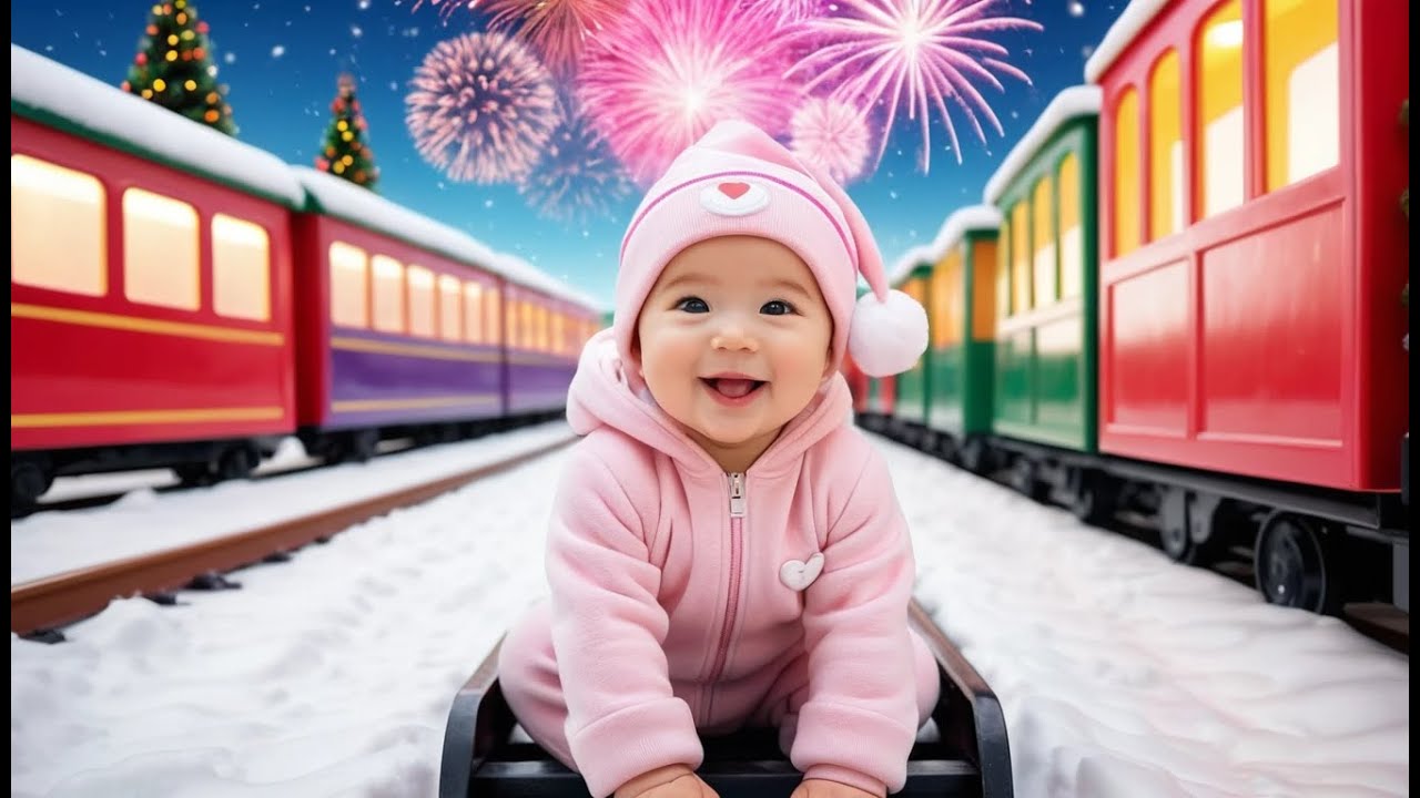 Toy Train Christmas to New Year Ride | Fun Holiday Song for Toddlers & Preschoolers