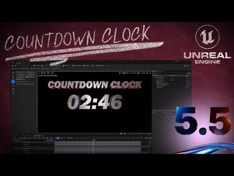 Unreal Engine 5.5 Motion Design Countdown Clock