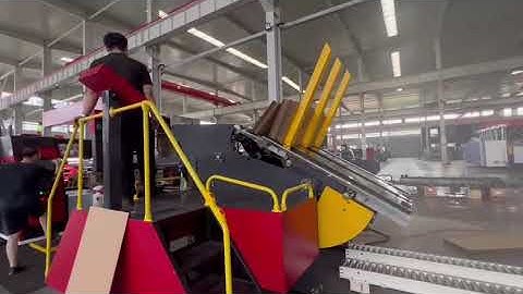 HUAYU HS-A 1400X2800 flexo folder gluer. China jumbo case maker machine