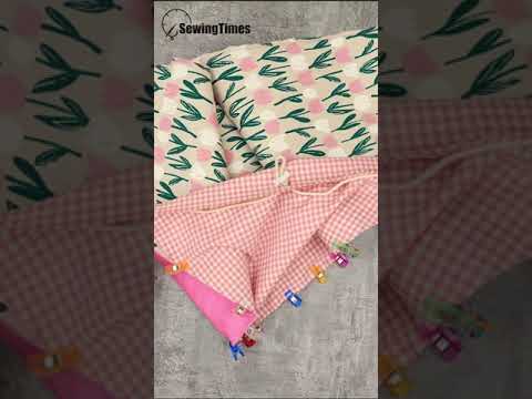 DIY Reusable Market Bag #sewingtimes #shorts