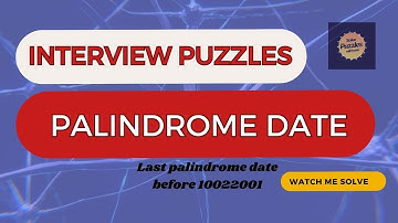 Interview Puzzle   - Palindrome Date