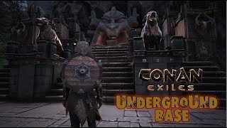 HOW TO BUILD AN UNDERGROUND BASE [ Timelapse ] - CONAN EXILES