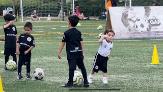 Soccer training for kids. (Football for kids)