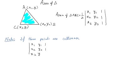 Area of a Triangle | Class 12th [Hindi]