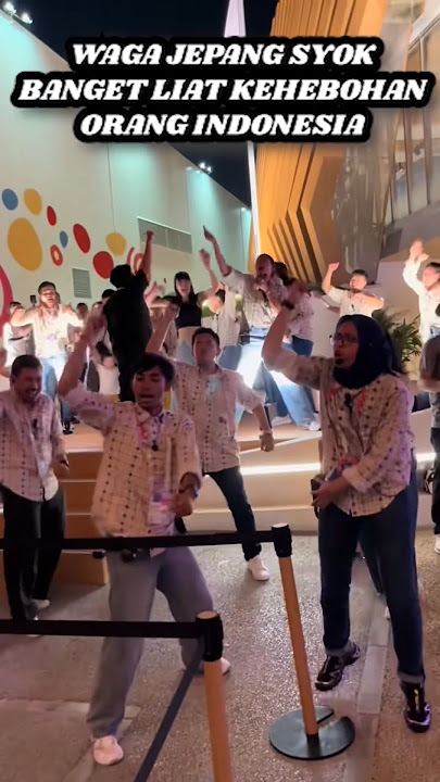 Japanese people were shocked to see Indonesians dancing at the Osaka Pavilion.