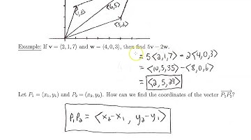 Section 11.2 Vectors